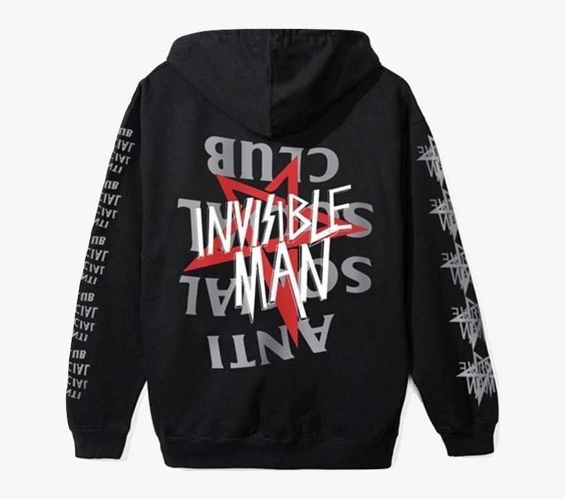 Anti Social Social Club X Invisible Man Hoodie - Anti Social Social Club Invisible Man, transparent png