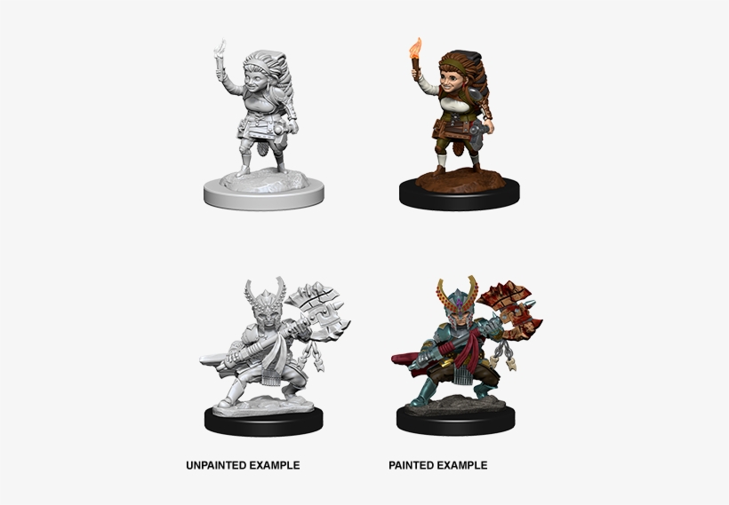 D&d Nolzurs Marvelous Miniatures Female Halfling Fighter - Dungeons & Dragons, transparent png