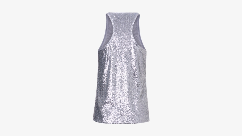 Silver Sequin Racerback Top - Cocktail Dress, transparent png