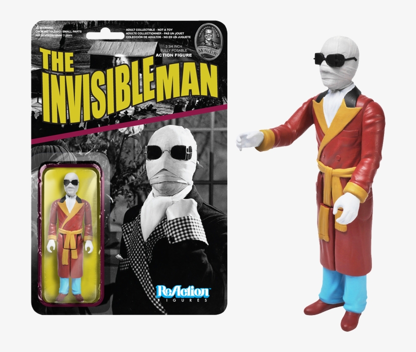 Invisible Man Reaction Figure - Action Figures Universal Monsters, transparent png