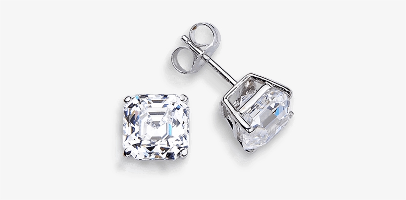 Asscher Cut - Earring, transparent png