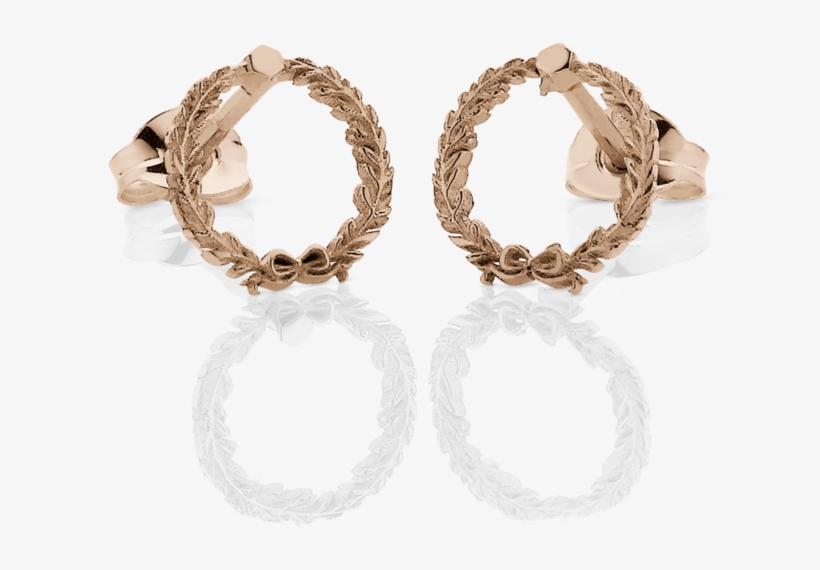 Meadowlark Earrings Wreath, transparent png