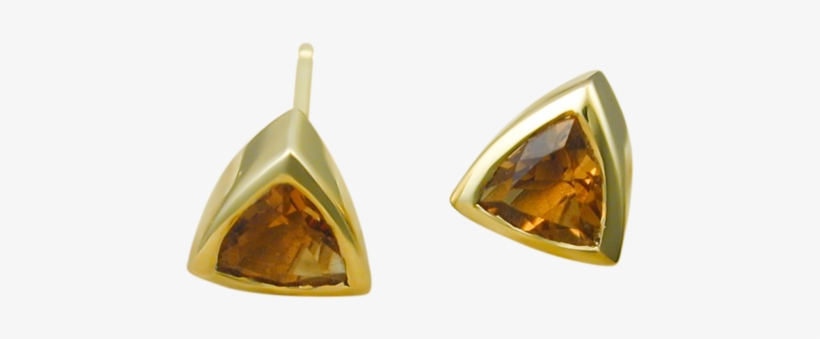 Stud Earring With Citrine - Earrings, transparent png