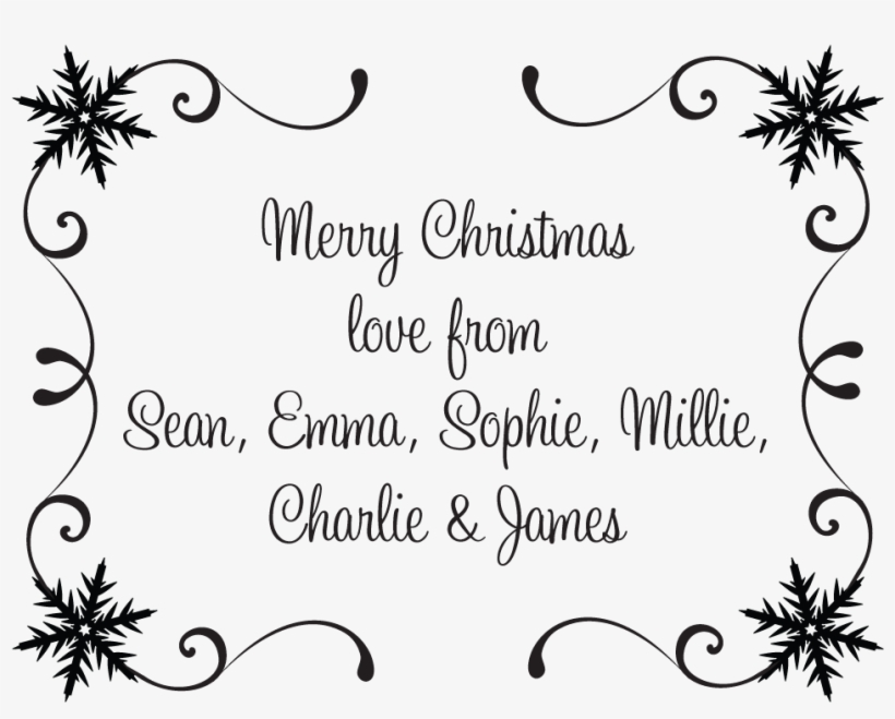 Merry Christmas Stamp - Monogram, transparent png