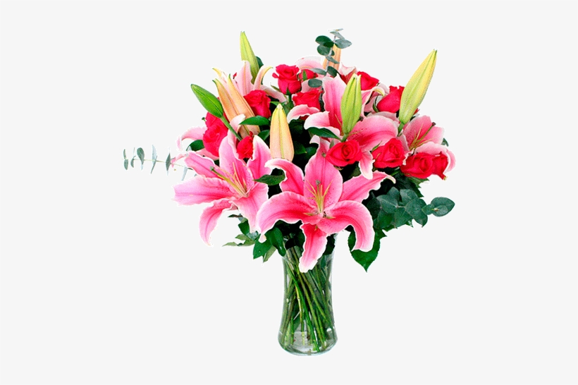 Ramo De Flores Acapulcos Y Rosas - Ramo De Flores Lilis, transparent png