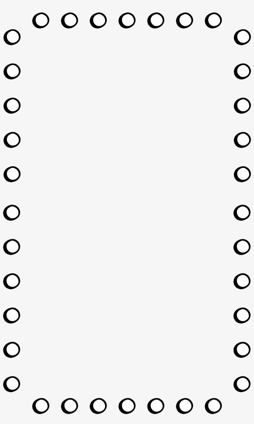 Dot Border Cliparts Dots Border Black And White 958x1552 PNG