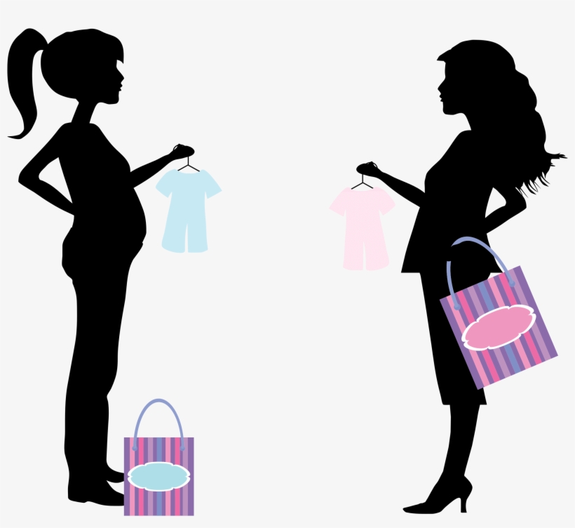 Pregnant Women Clip Art - Pregnant Woman With Phone Clipart, transparent png