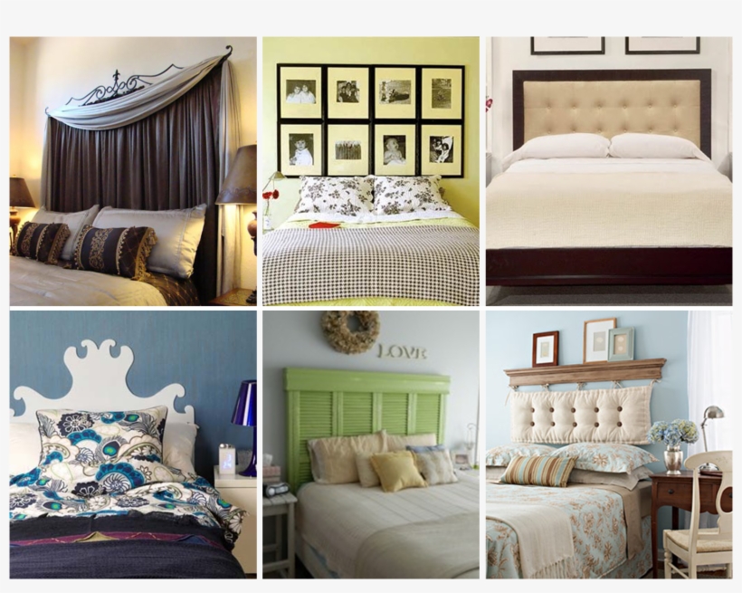 The Picture Collage Was Cool, But I Wasn't Feeling - Headboard Ideas, transparent png