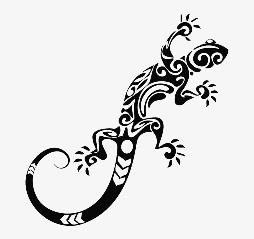 Lizard Reptile Animal - Tribal Lizard, transparent png