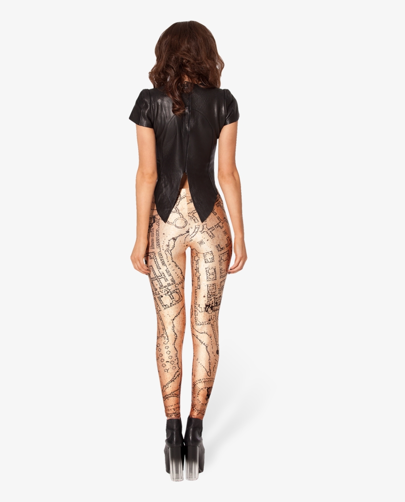 Marauders Map Leggings, transparent png
