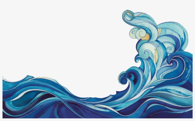 Cartoon Wave Clip Art - Wave Pattern Wave Clip Art, transparent png