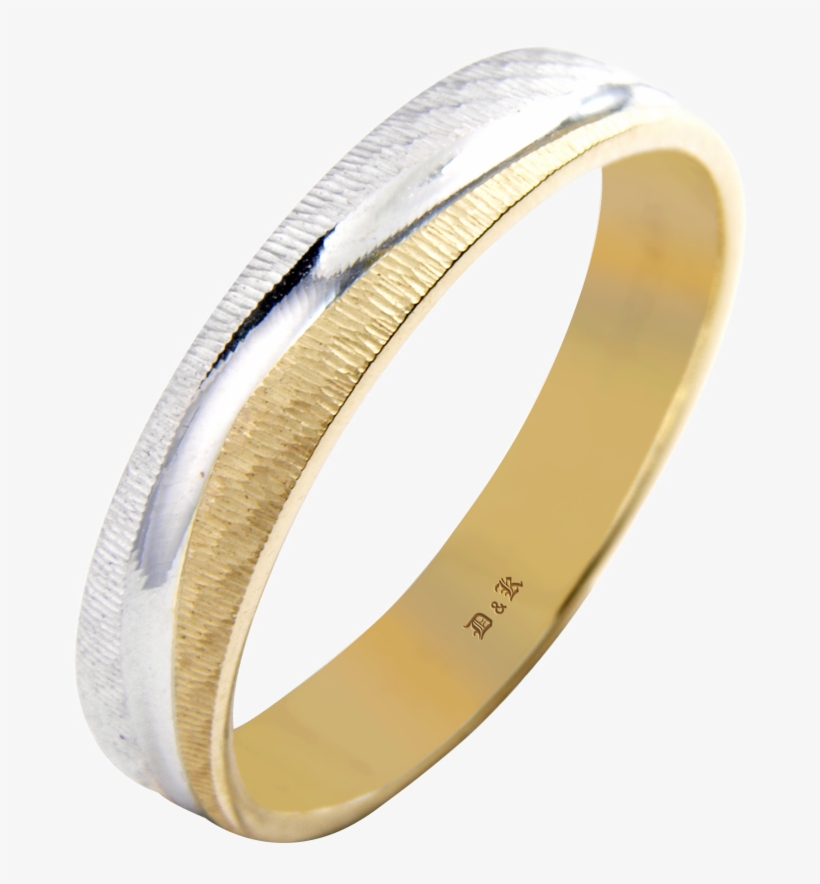 Two Tone Wave Wedding Band - Bangle, transparent png