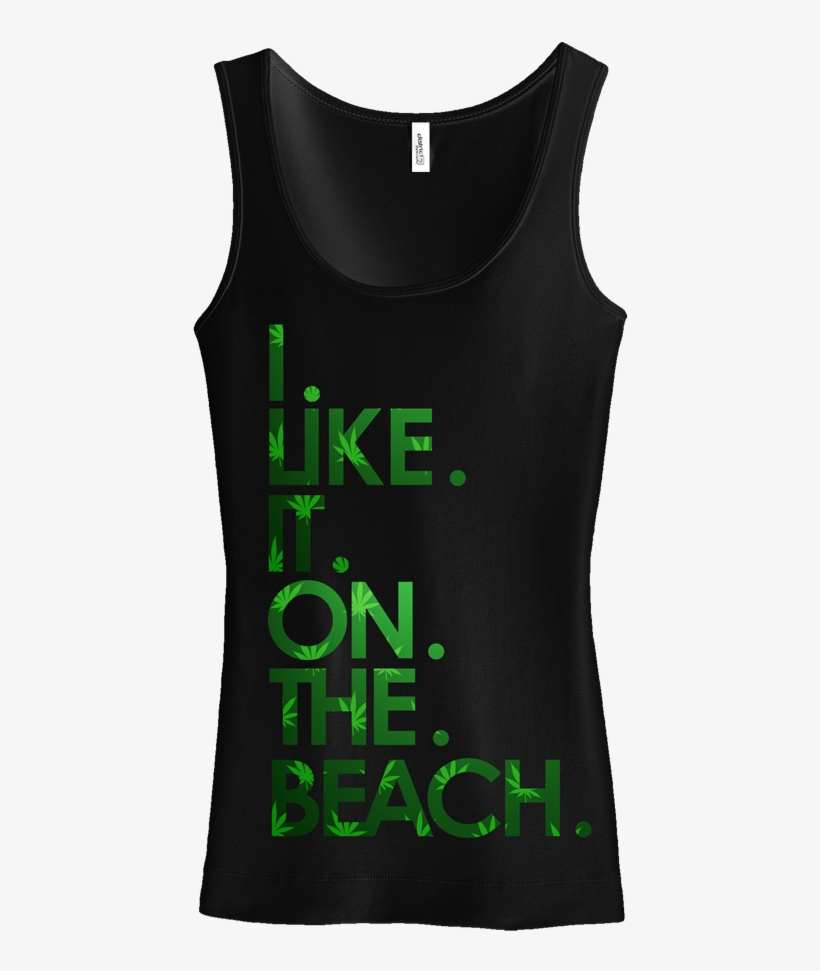 Black Weed Leaf Womens - Active Tank, transparent png