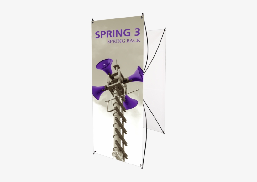 5 Ft Spring Back X Banner Stand, Double Sided - Vinyl Banner Only For Orient 800 Retractable Banner, transparent png