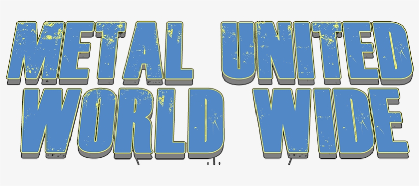 Metal United World Wide Banner - Electric Blue, transparent png