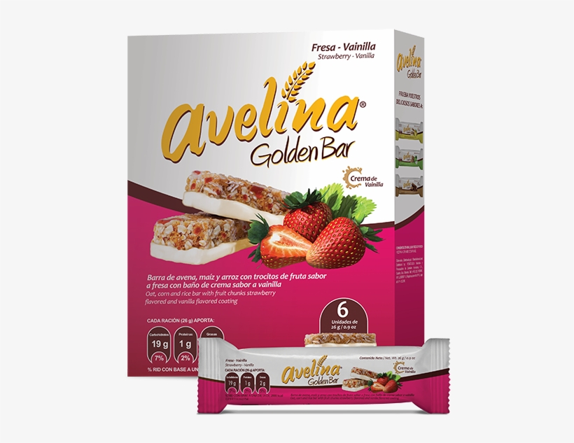 Goldenbar Fresa Y Vainilla - Avelina, transparent png