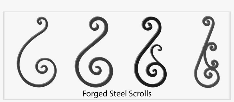 Wrought Iron Scrolls, Forged Steel Scrolls - Steel, transparent png