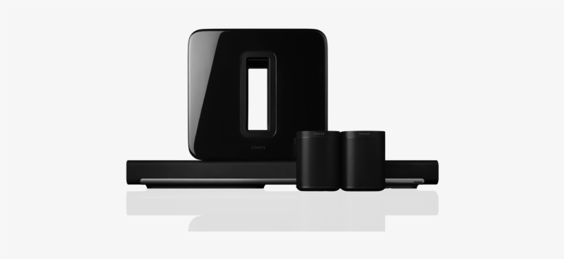 Quickly Build Your Home Sound System With These Speaker - Sonos 5.1 Surround Sound Package With Playbar, transparent png
