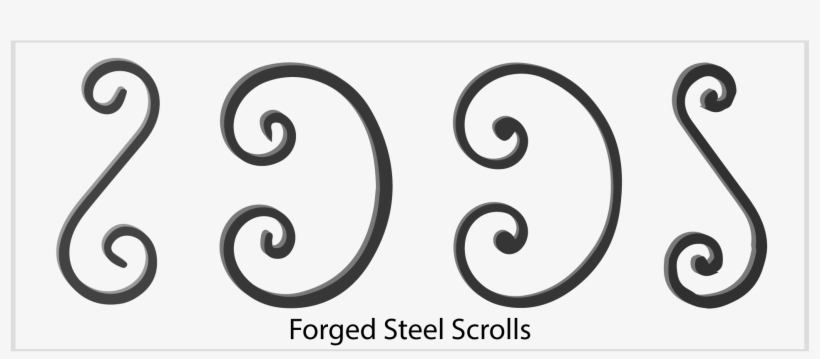 Wrought Iron Scrolls, Forged Steel Scrolls - Wrought Iron C Scrolls, transparent png