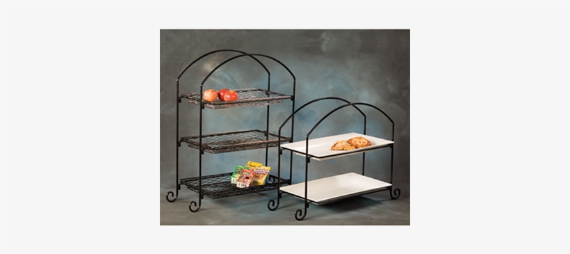 American Metalcraft Wrought Iron 2-tier Stand Rectangle - American Metalcraft Is13 - Platter Stand, Large, Rectangular,, transparent png