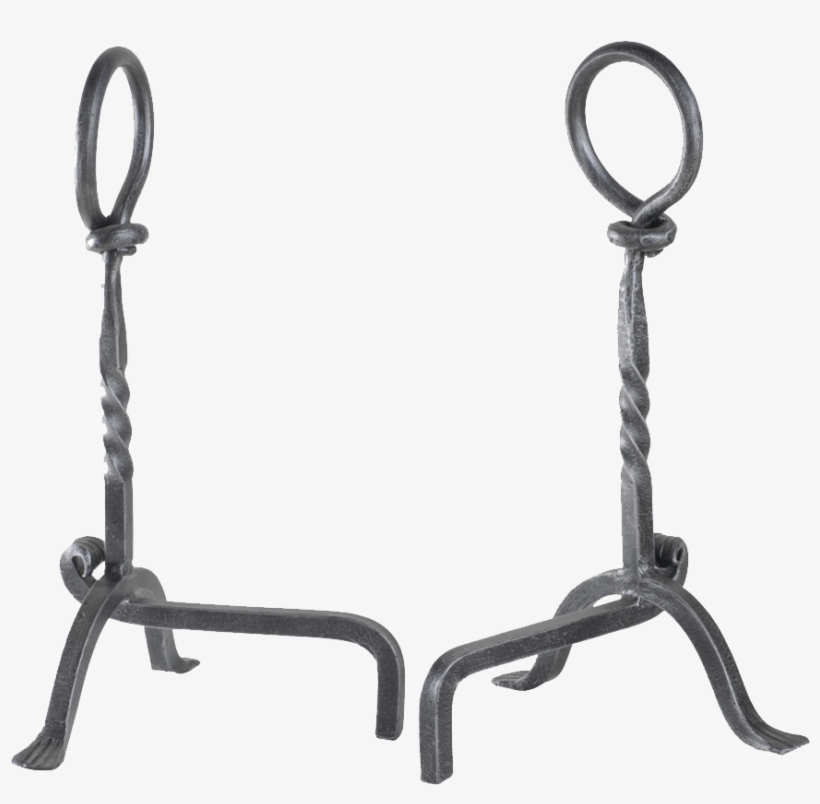 Ring Top Wrought Iron Fire Dog - Andiron, transparent png
