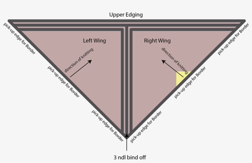 Bisectedshawl Firsttriangle - Diagram, transparent png