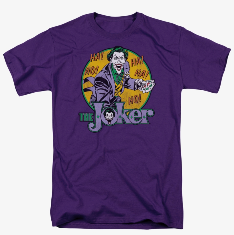 Laughing Joker Batman T-shirt - Joker Cartoon Shirt, transparent png