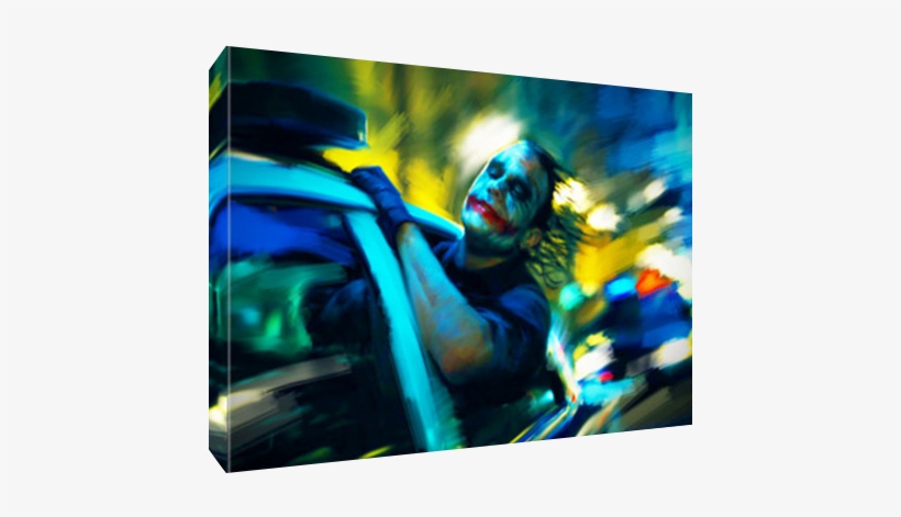 Art-wrench - Com - Joker Police Car Canvas, transparent png