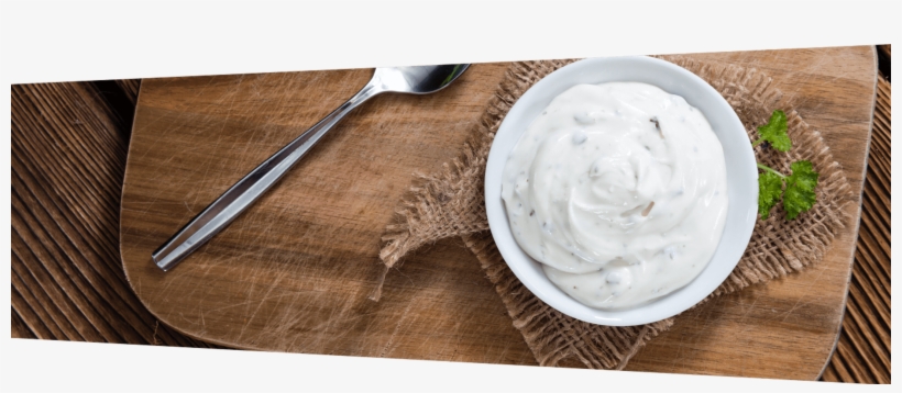 Image Or Sour Cream Dip In A White Bowl On A Wooded - Sour Cream & Onion Png, transparent png