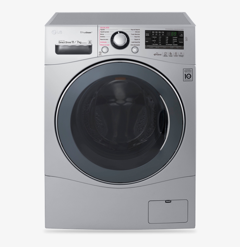 Lavadora-secadora - Lg Direct Drive Fh4a8tdn4 Front-loading Washing Machine, transparent png
