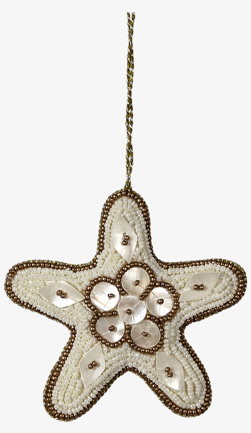 Bead And Mother Of Pearl Ornament, 4" Starfish Gold - 4 Starfish, transparent png