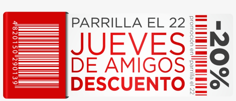 Parrilla El 22 Cupon De Descuento - Coupon, transparent png