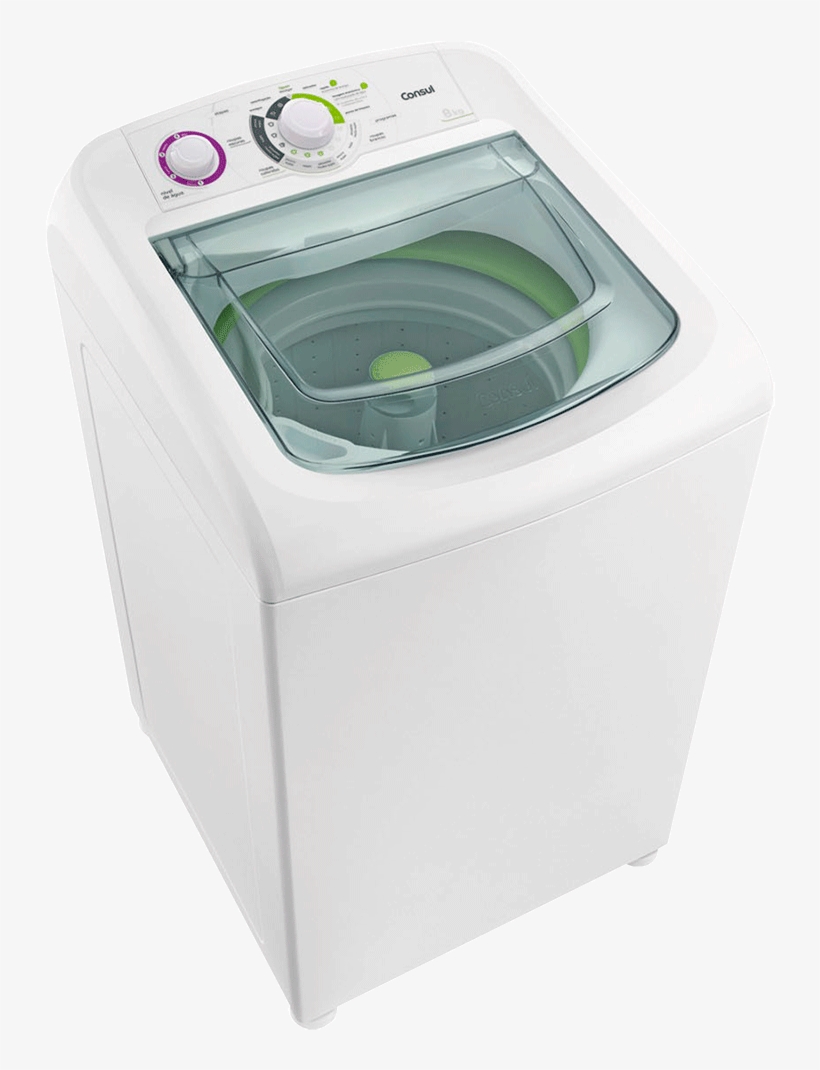 Lavadora Automatica Consul Cwc08abbna 8 Kg 15 Programas - Maquina De Lavar 8kg Consul, transparent png
