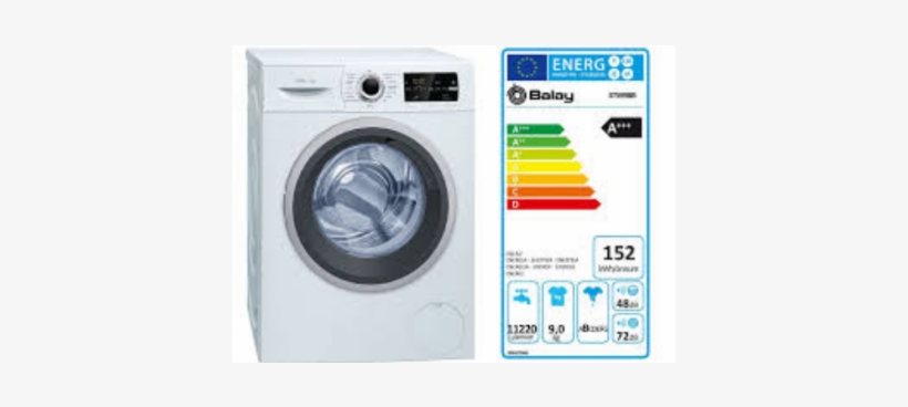 Lavadora Balay 9kg 3ts998b Clase A - Energy Label, transparent png