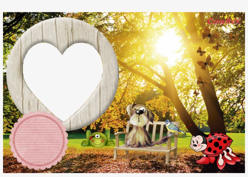 Jardim Encantado - 3d Wall Sticker Sunshine Tree Landscape Wallpaper Vinyl, transparent png