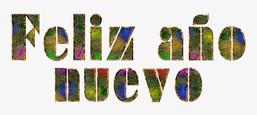Letras De Feliz Año Nuevo - Graphic Design, transparent png