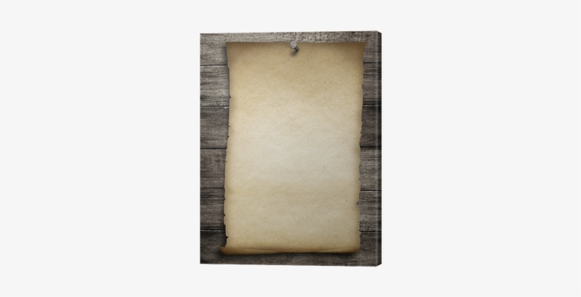Old Wanted Paper Or Parchment Pinned By Nail To Grunge - Paper, transparent png