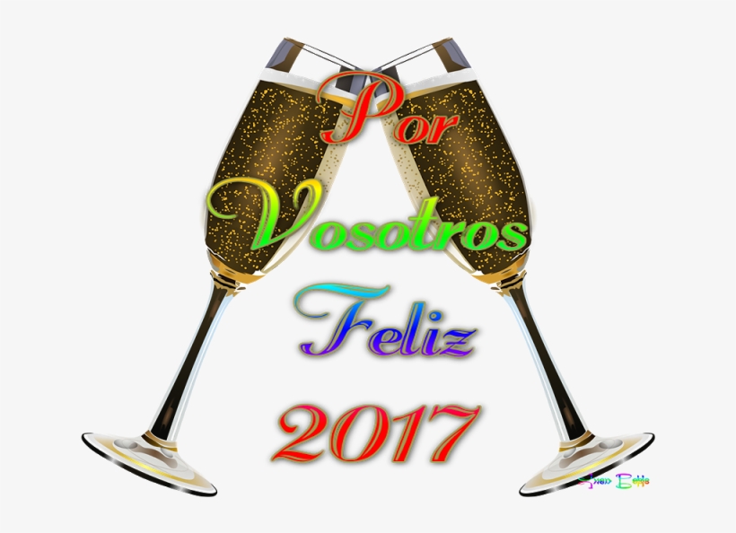 Gif Animados Transparentes De Frases - Custom Champagne Glasses Sticker, transparent png