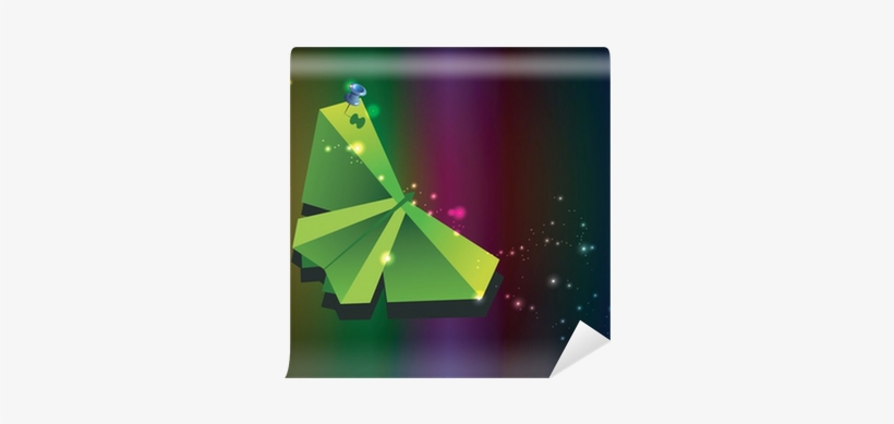 The Paper Butterfly Is Pinned To A Wall - Paper, transparent png
