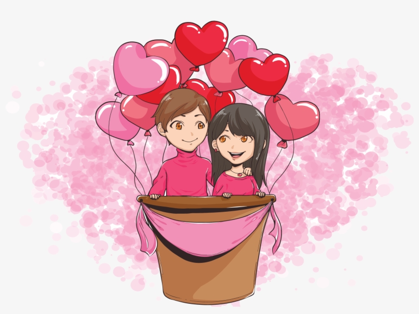 Creatures In Love Vector Illustration - Love Vector, transparent png