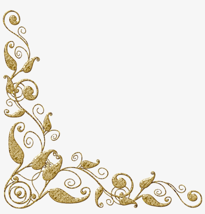 Filigree Edge Cliparts - Molduras Arabescos, transparent png