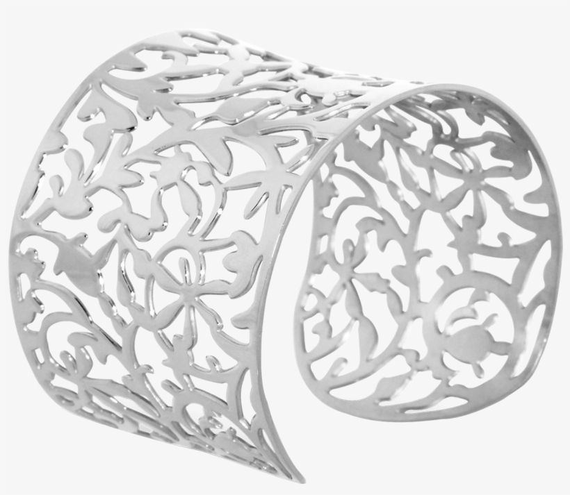 Allure Filigree Stainless Steel Bangle - Tresor Paris Allure Filigree Stainless Steel Bangle, transparent png