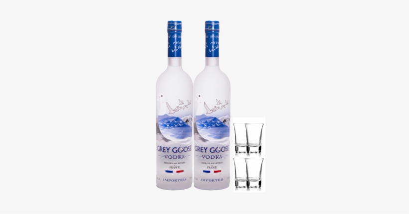 洋酒法国grey Goose Vodka灰雁伏特加750ml 原味双瓶 - Grey Goose Vodka, transparent png