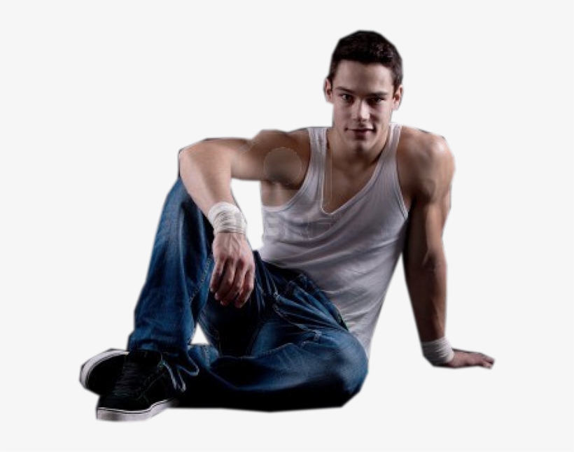 Share This Image - Guy Sitting Png, transparent png