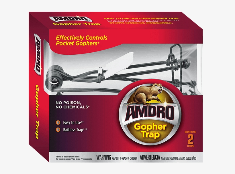 2 Pk - Size - Amdro Gopher Gasser 6pk, transparent png
