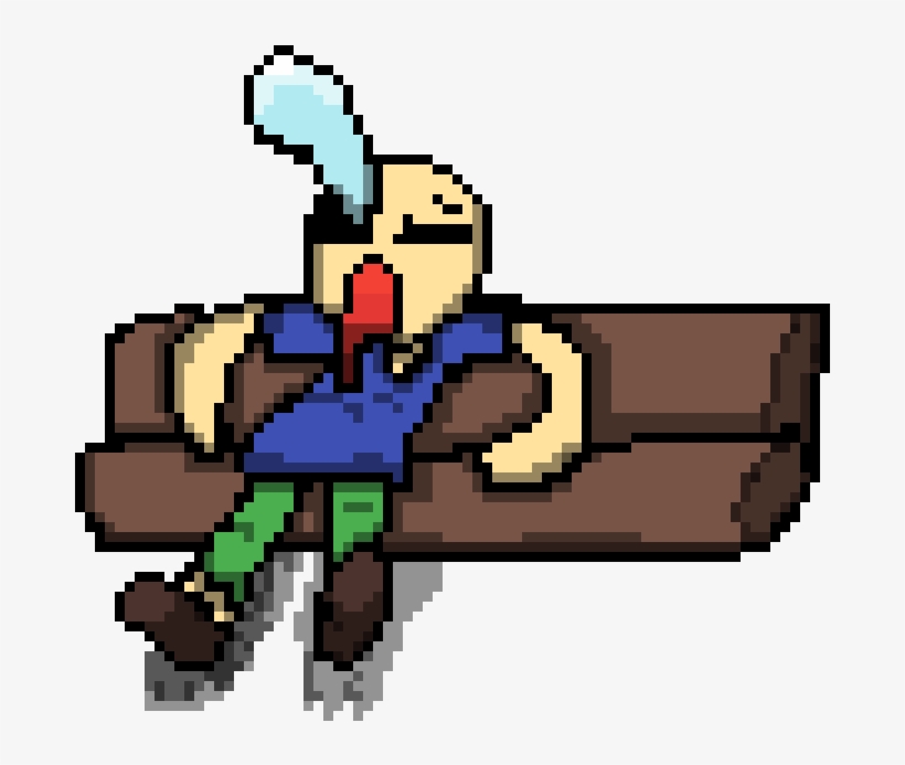 Cartoon Guy Sitting On A Couch Drooling Couch 1170x900 Png