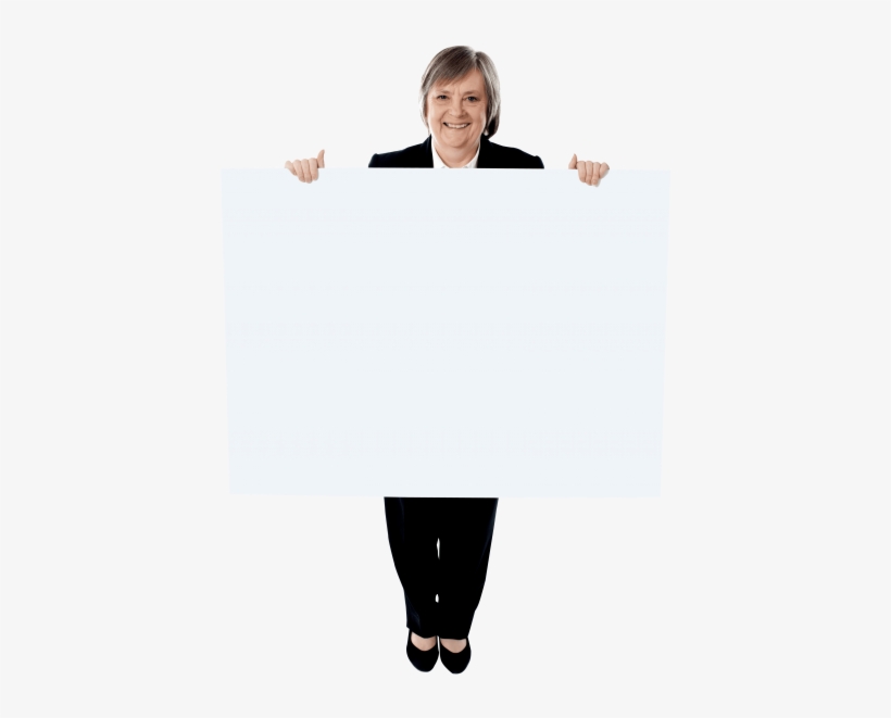 Free Png Old Women Holding Banner Png Images Transparent - Smile, transparent png