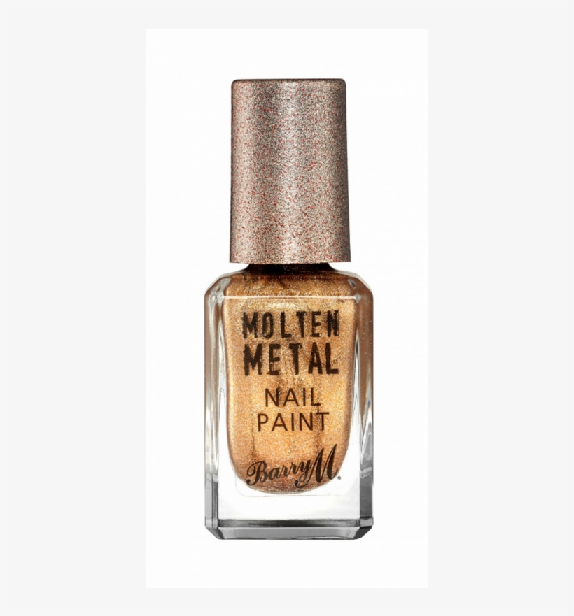 Molten Metal Nail Paint 01 Bronze Bae - Barry M Molten Metals Glitter Nail Polish - Bronze, transparent png
