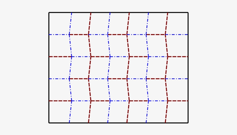 Crease Pattern For A Miura Fold - ミウラ 折り 折り 方, transparent png