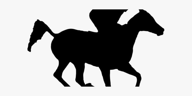 Exciting Race Horse Silhouette Clipart Arabian Racehorse - Horse Racing Silhouette Png, transparent png